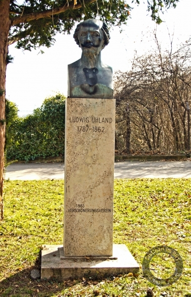Denkmal für Ludwig Uhland in Stuttgart