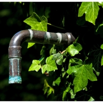 Impression 2015 - Wasserhahn auf dem Friedhof