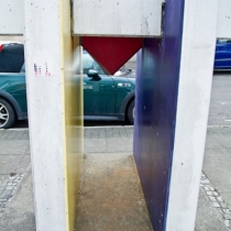 Die vier Farben des Kantenspektrums, sich gegenüberliegend in Stuttgart